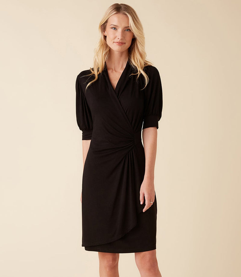 Short Sleeve Wrap Dress | Karen Kane